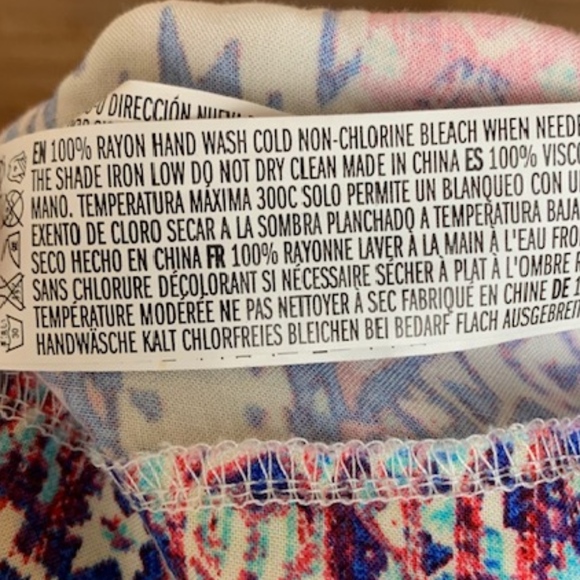 [Forever 21] Tribal Print Spaghetti Strap Blouse - Picture 6 of 6